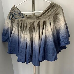 Tie dye Floral Ruffle Skirt